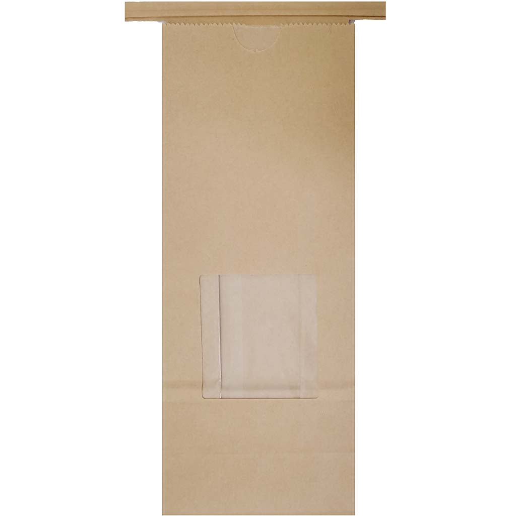 Brown Bag with Window 25/Pkg 1lb