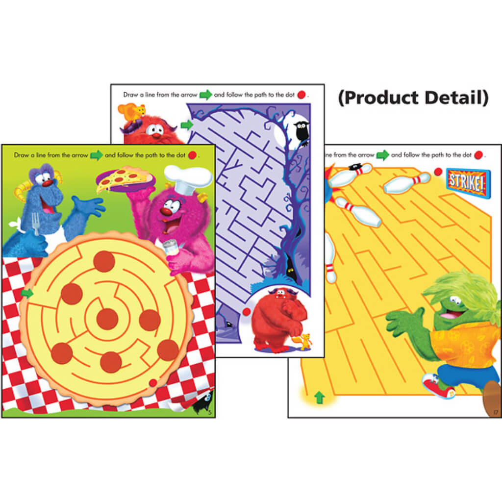 Mighty Mazes Furry Friends Wipe-Off Book