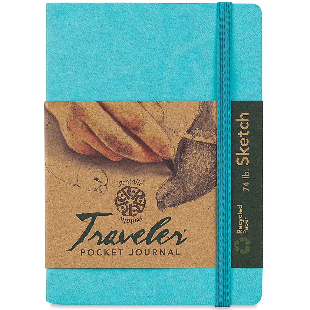 Traveler Sketch Pocket Journal 4in x 6in Turquoise