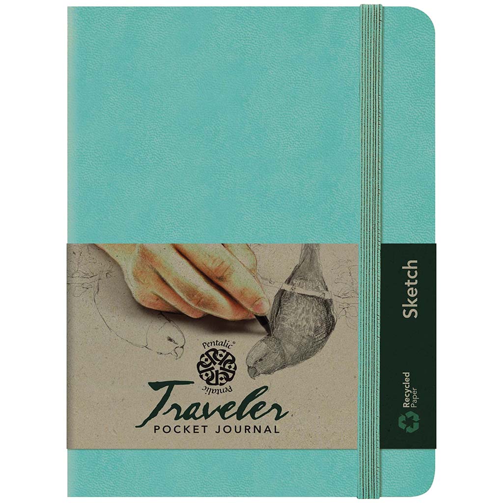 Travelers Sketch Book 6in x 8in Turquoise