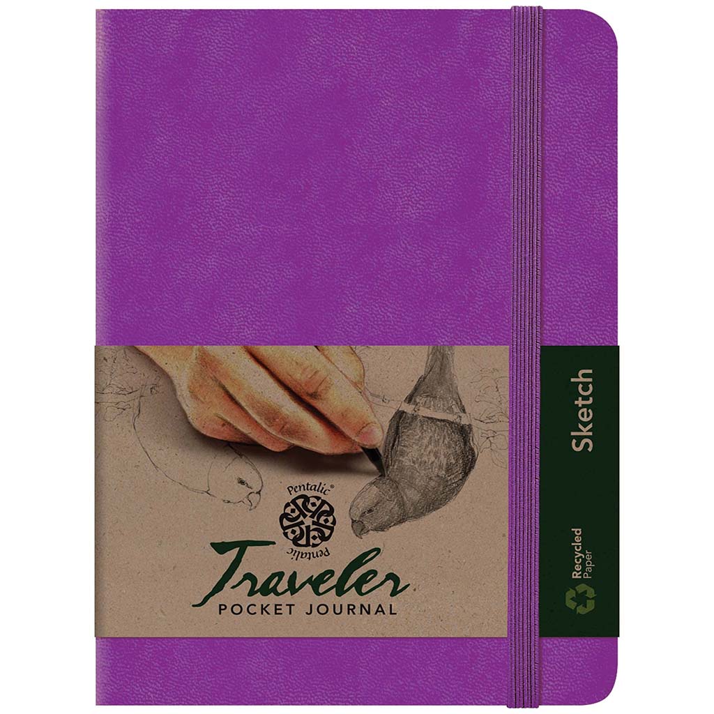 Travelers Sketch Book 6in x 8in Purple