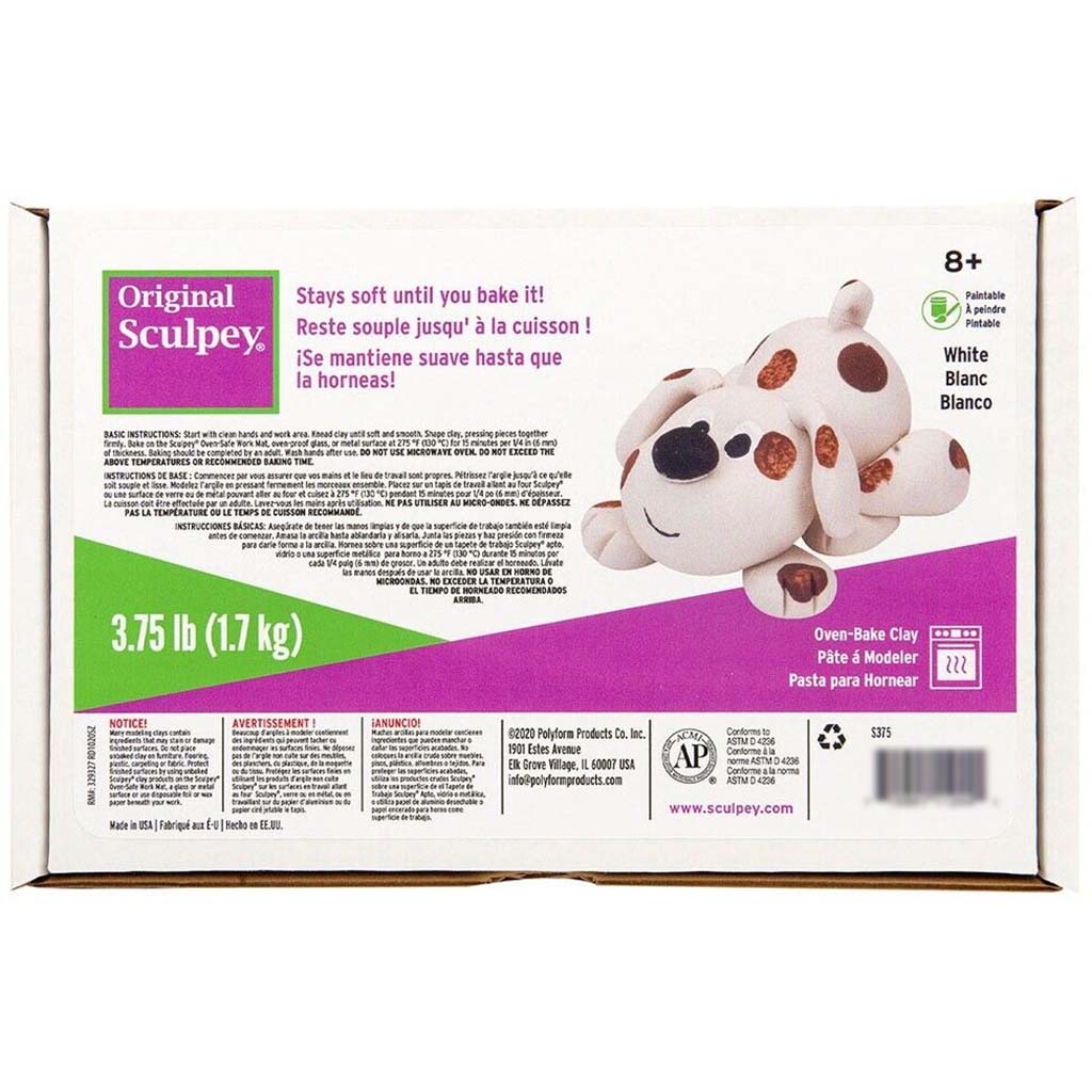 Sculpey Original Polymer Clay 3.75lb White