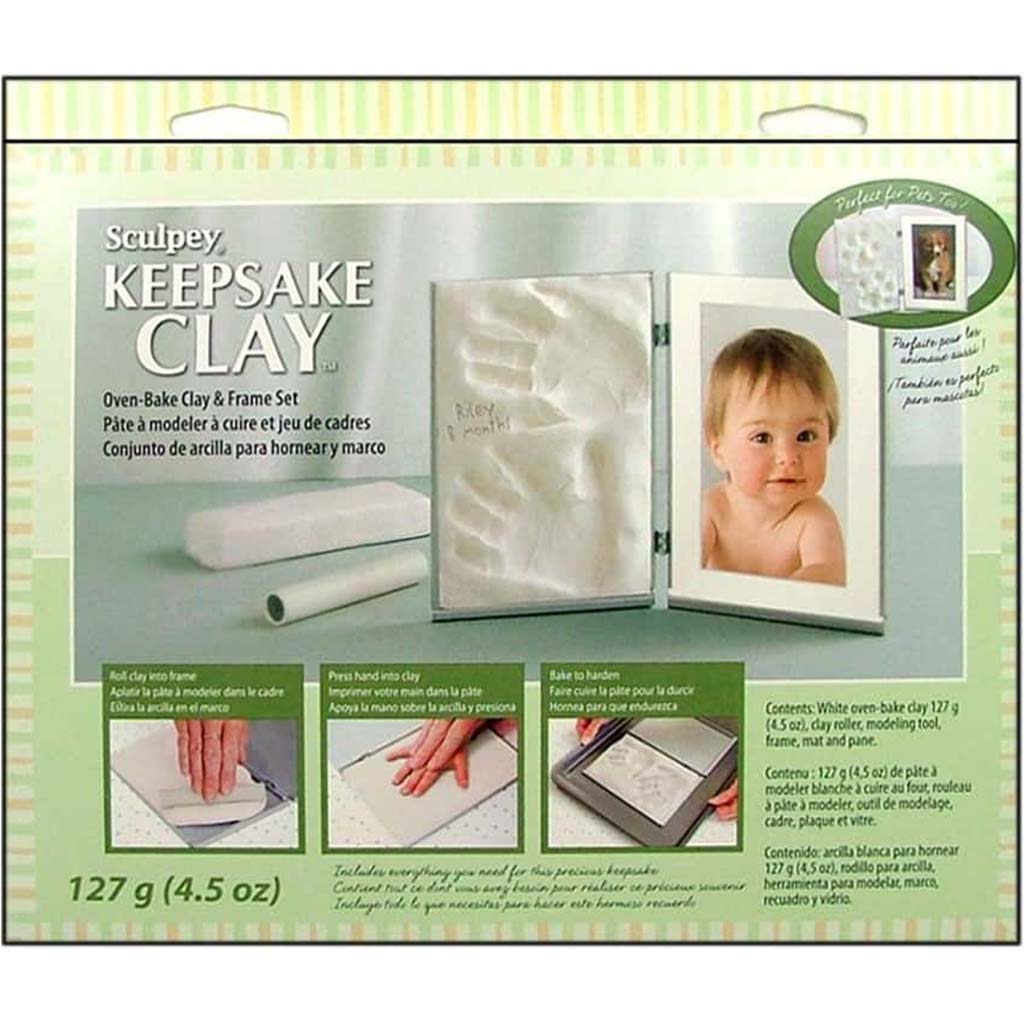Sculpey Keepsake Clay Frame Set White