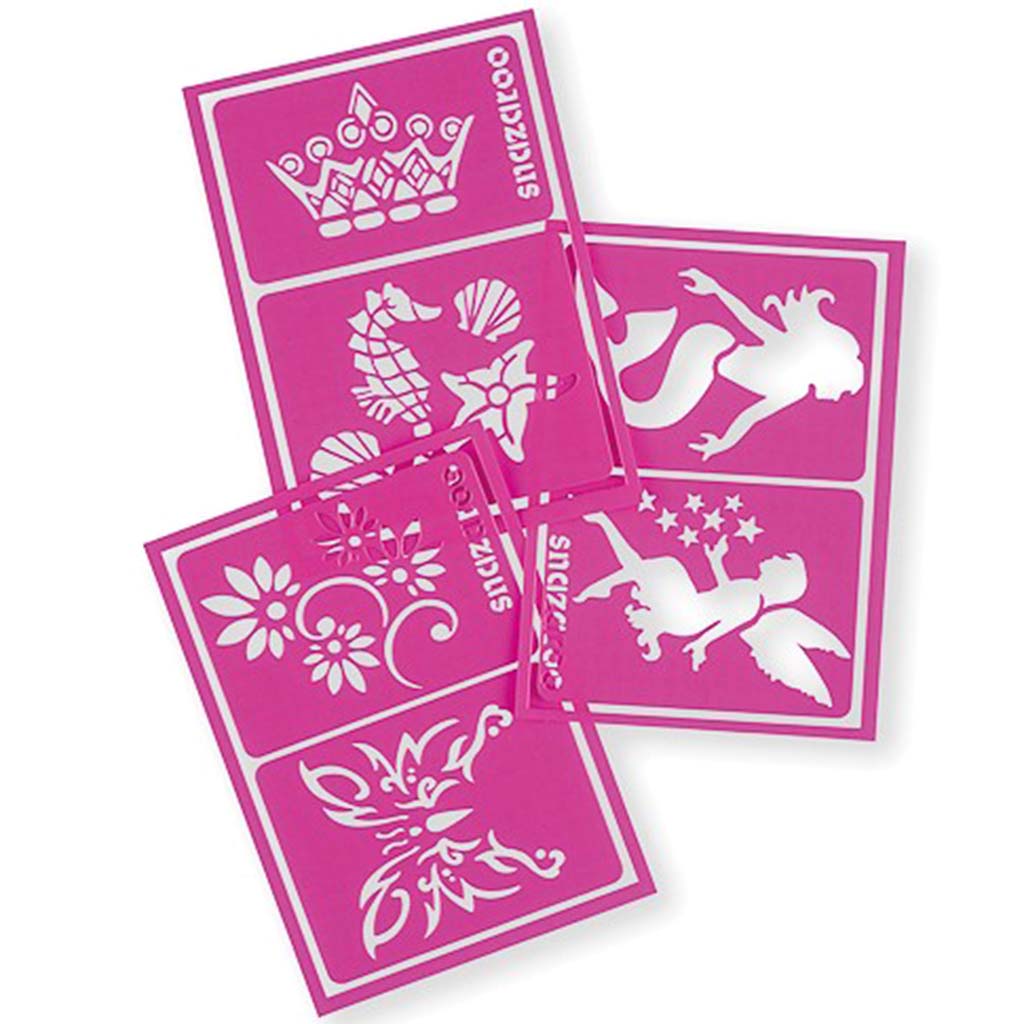 Face Paint Stencil Set Of 6 Girl Fantasy