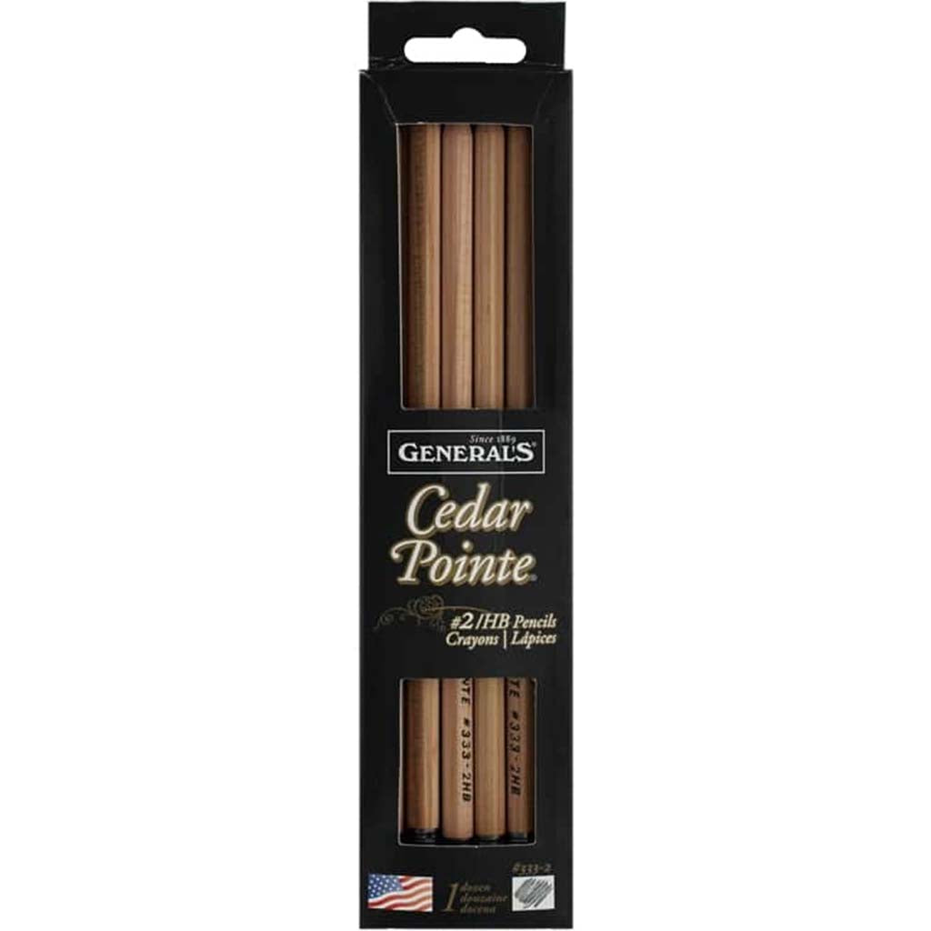 General&#39;s Cedar Pointe Pencil No. 2 Soft 12pc