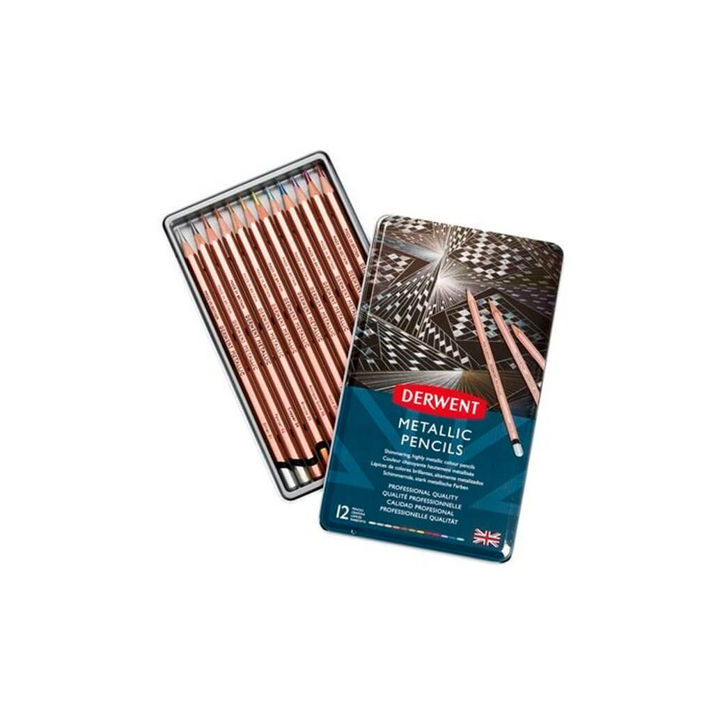 Derwent Metallic Pencils Set of 12