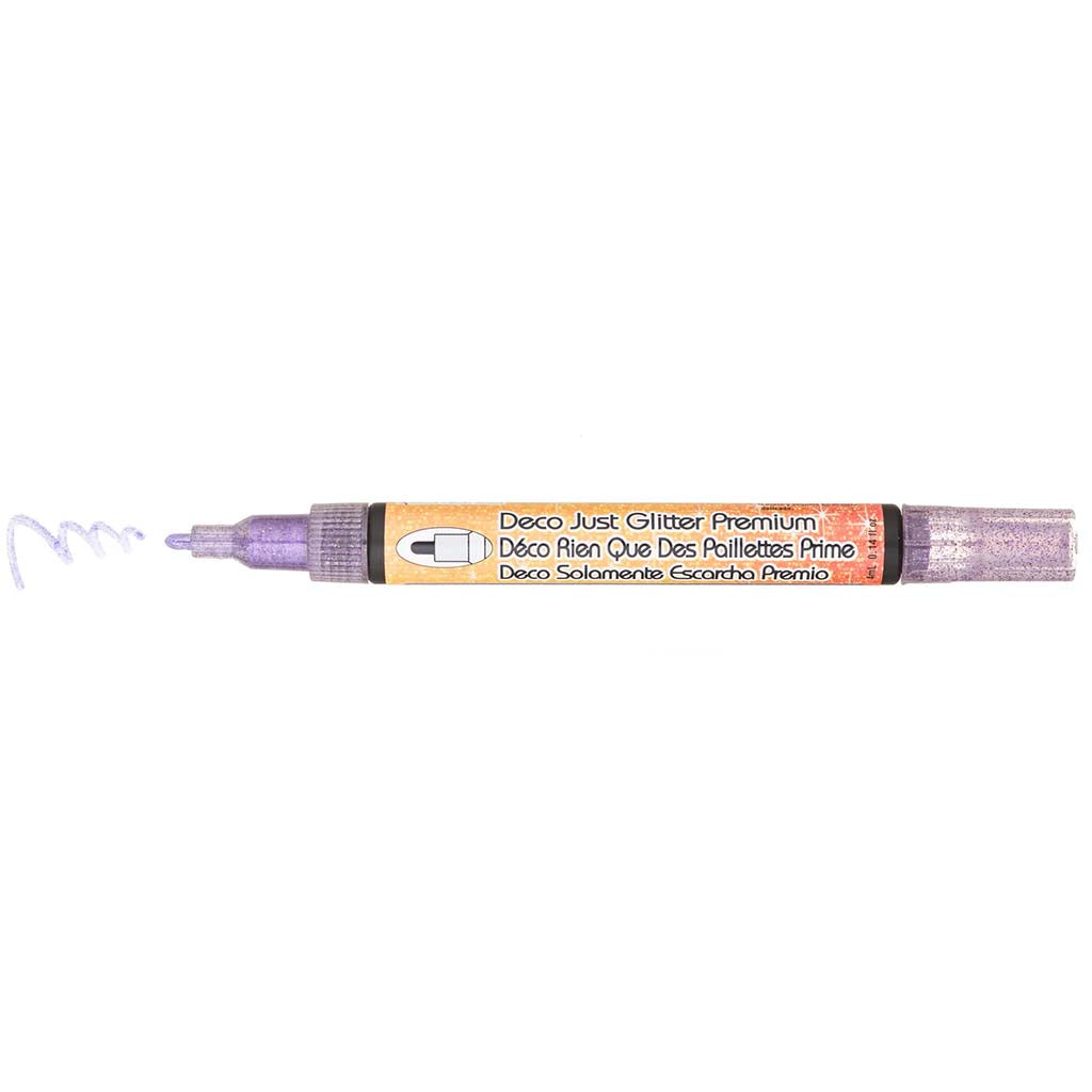 Marvy Uchida DecoColor Just Glitter Premium Marker Violet