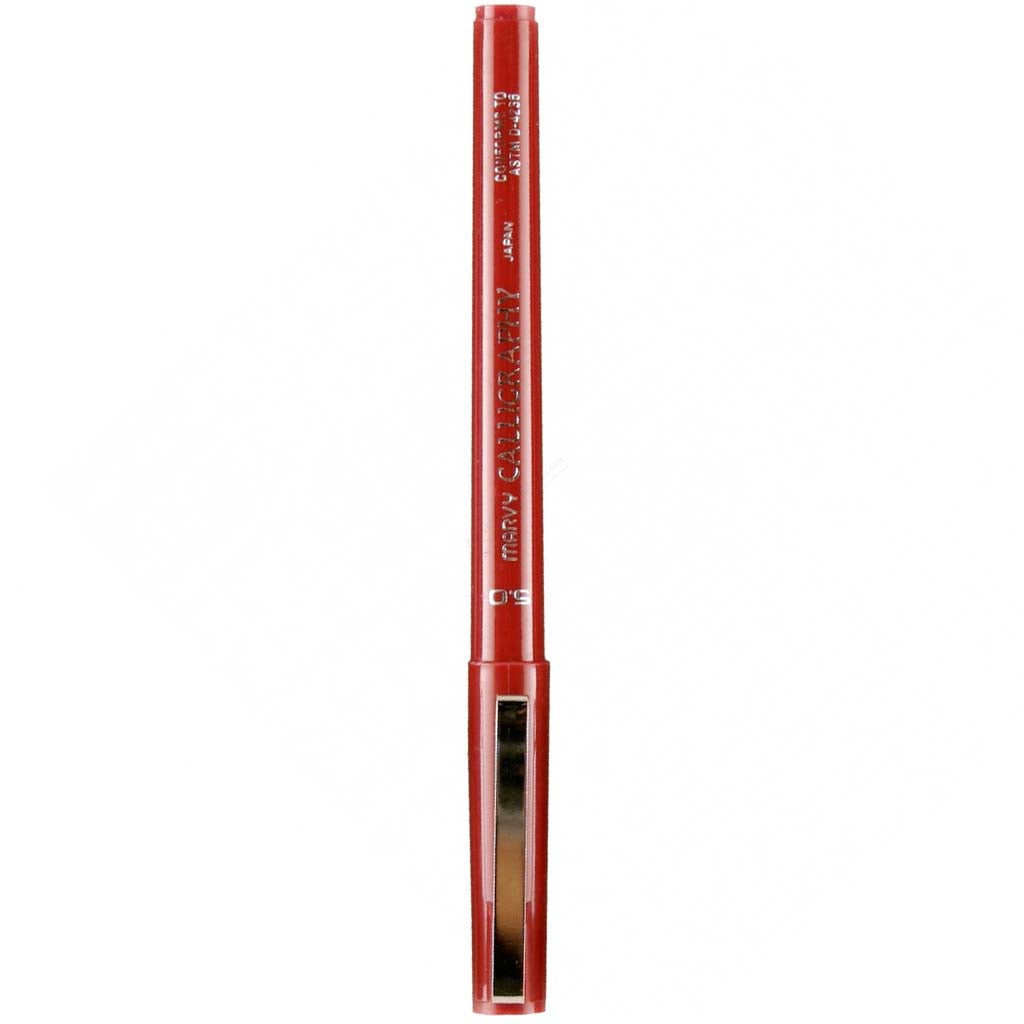 Marvy Calligraphy Pens Broad Point 5mm Burgundy