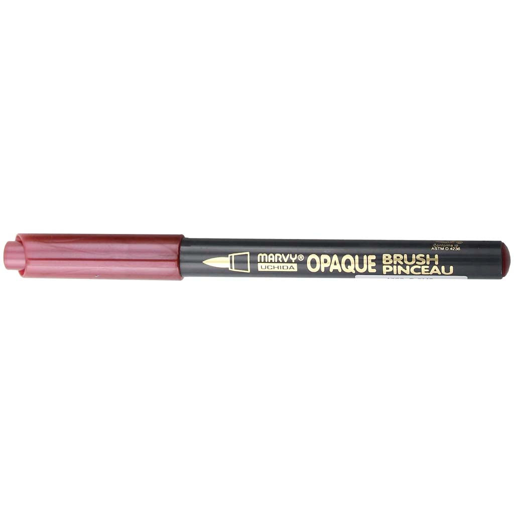 Marvy Uchida Opaque Brush Marker Metallic Red