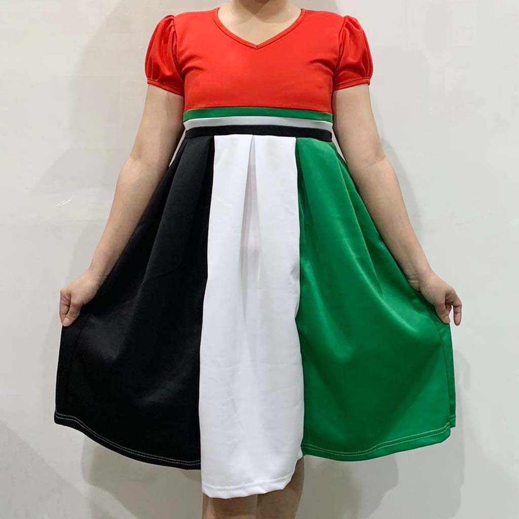 UAE Flag Long Dress Size 2