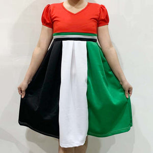 UAE Flag Long Dress Size 2