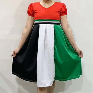 UAE Flag Long Dress Size 2