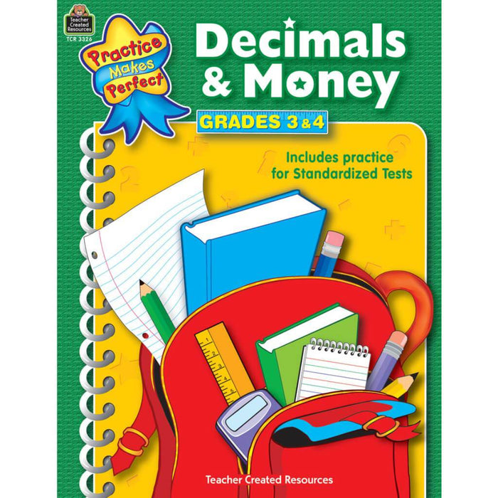 Decimals & Money Book Grade 3-4 