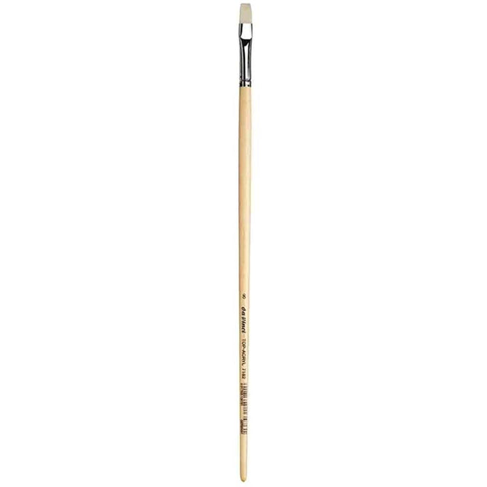 Da Vinci Top Acrylic Synthetic Brush Flat Long Handle Size 8