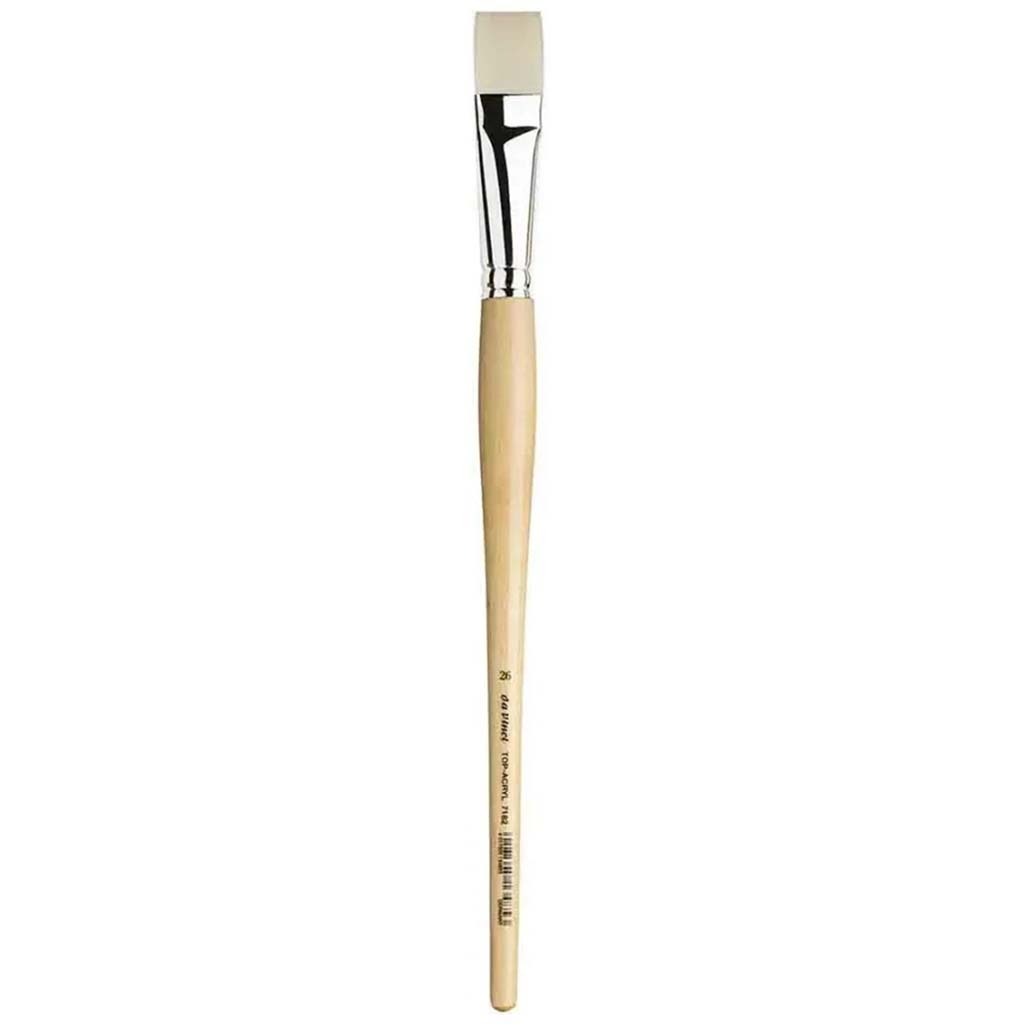 Da Vinci Top Acrylic Synthetic Brush Flat Long Handle Size 26