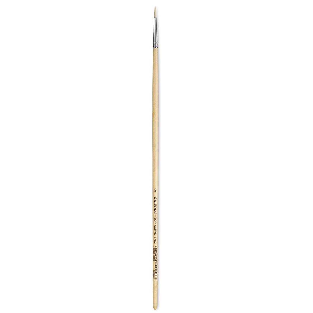 Da Vinci Top Acrylic Synthetic Brush Round Long Handle Size 2