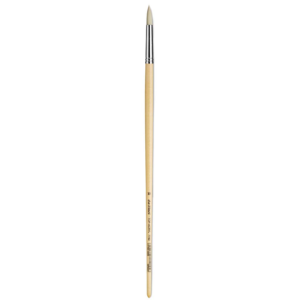 Da Vinci Top Acrylic Synthetic Brush Round Long Handle Size 10