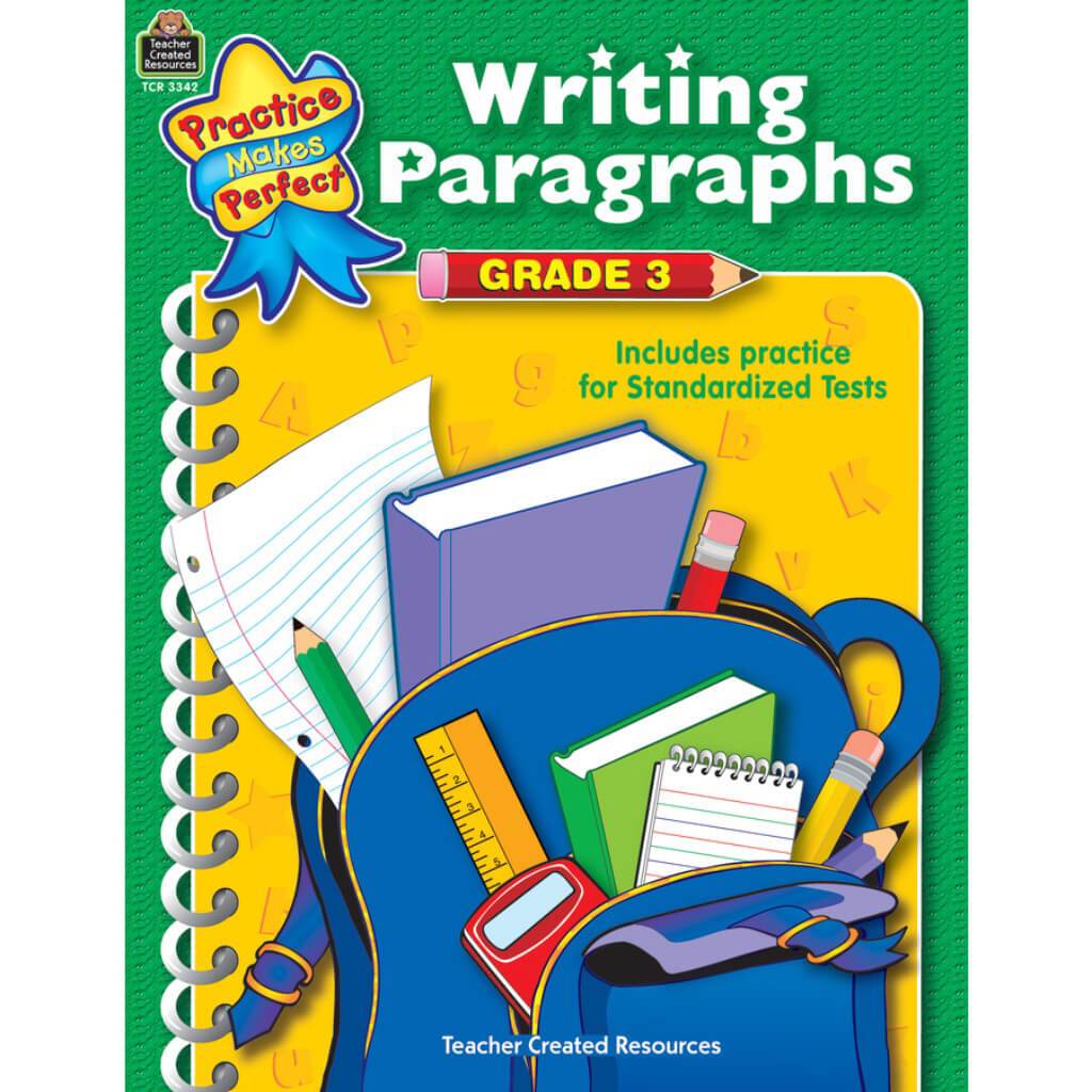 Writing Paragradeaphs Book Grade 3 