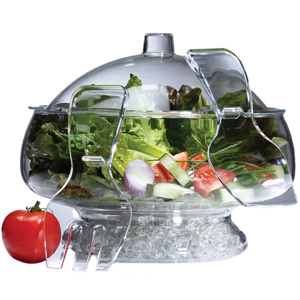 Salad On Ice With Dome Lid