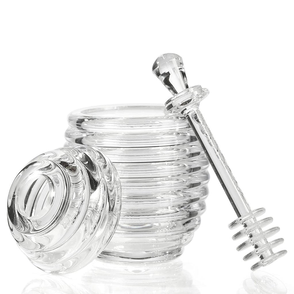 Acrylic Honey Jar With Serve