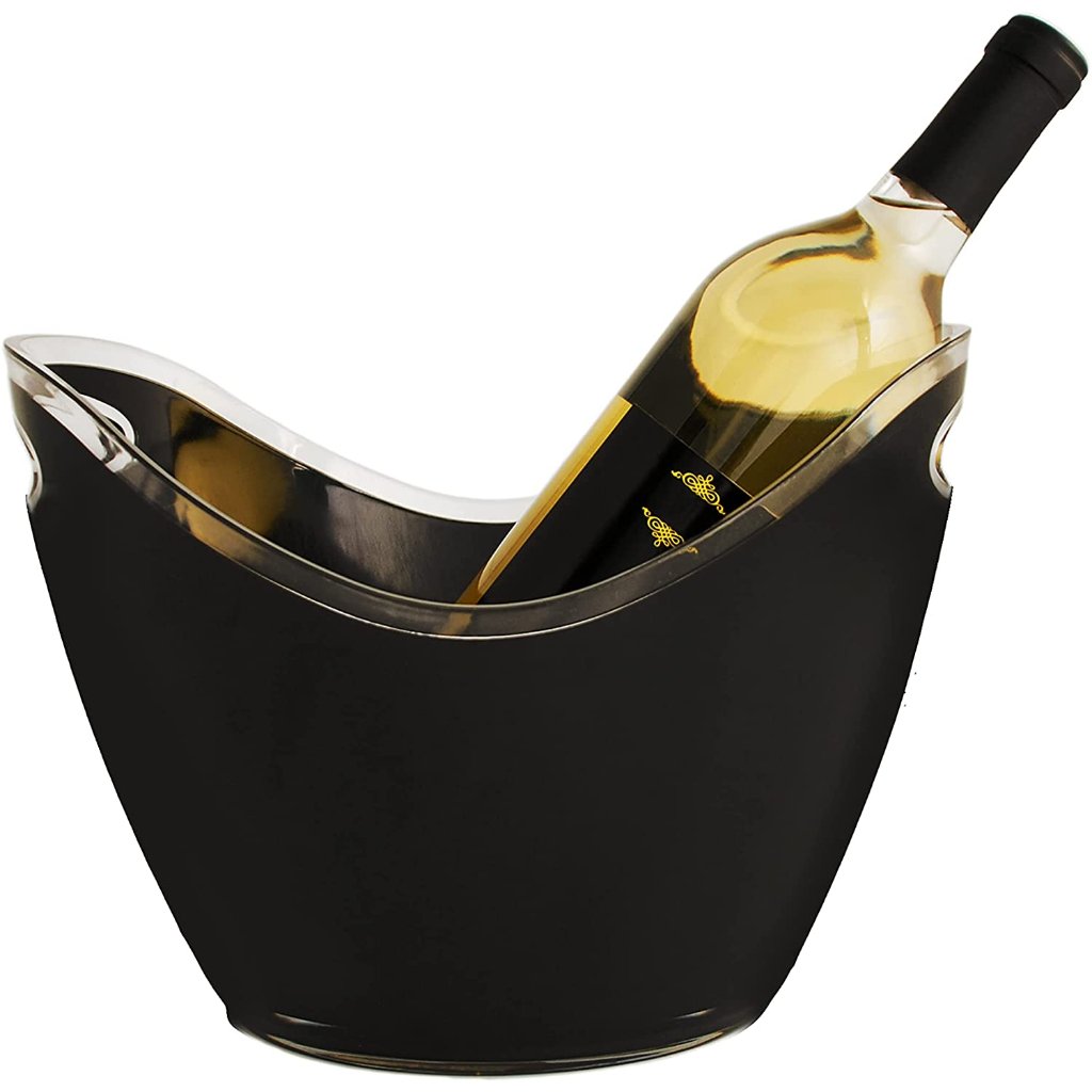 Vino Gondola Bucket-2 Bottle, Black