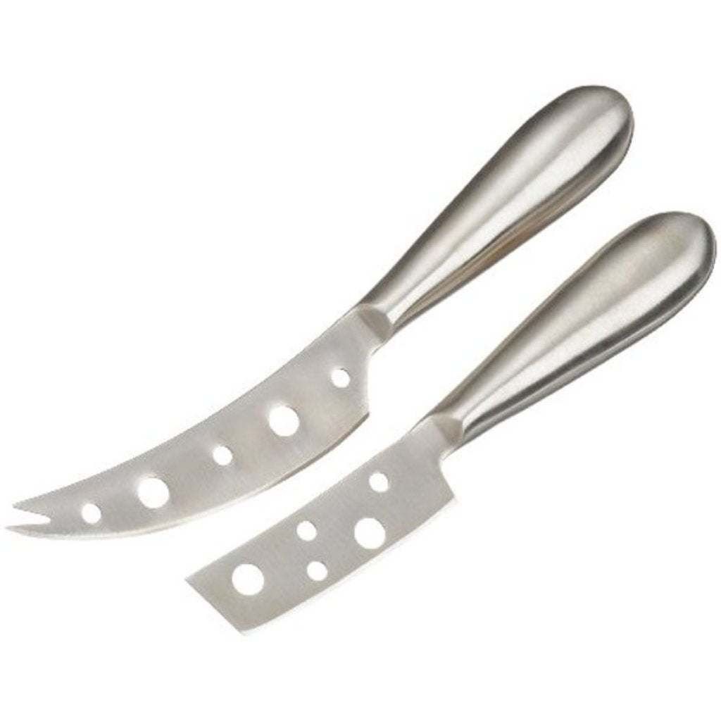Cheese Knives with Holes Set of 2