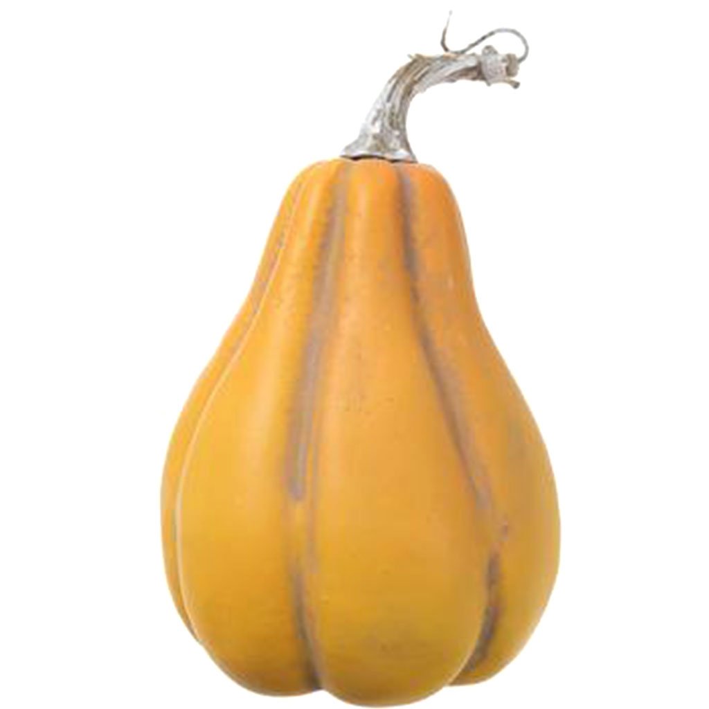 Gourd  Orange Mustard, 7in H x 5.25in D