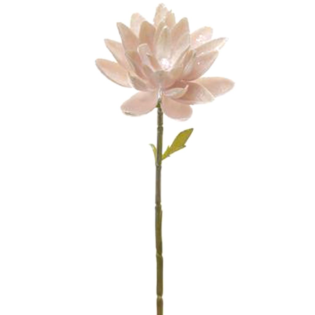 Glittered Metallic Artichoke Spray 30in, Pink