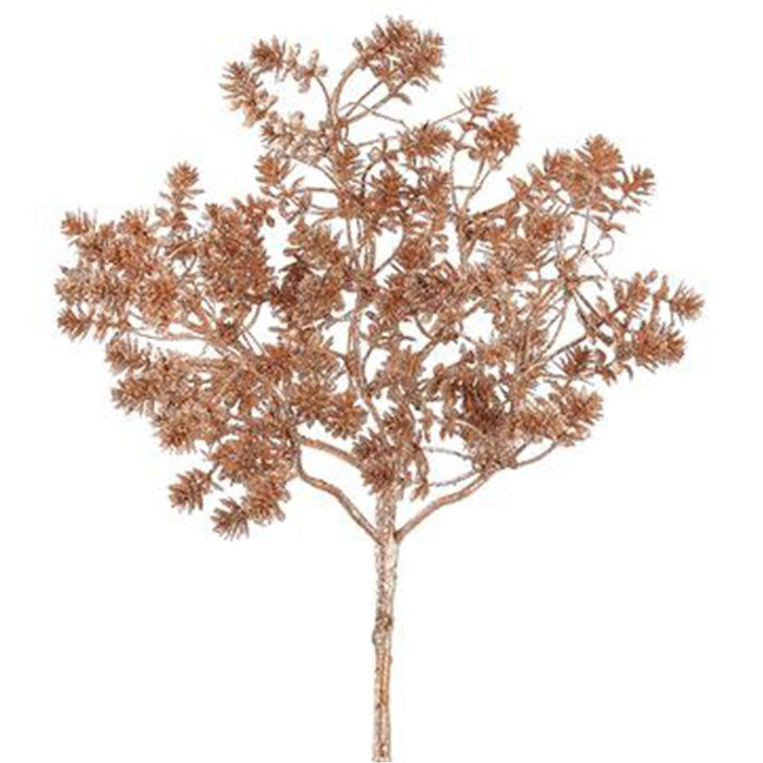 Glittered Sedum Spray 16in, Copper