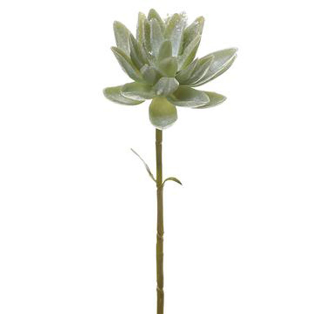 Glittered Metallic Artichoke Spray 30in, Green