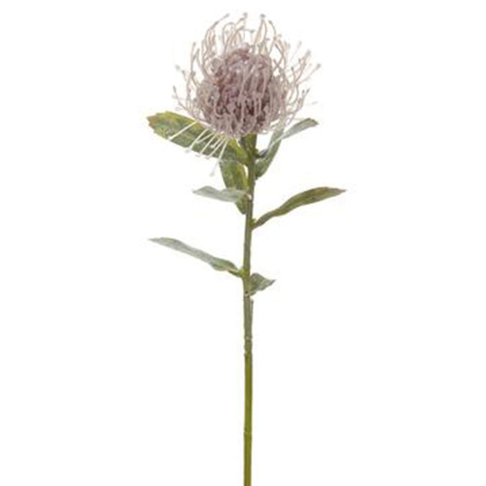 Glittered Metallic Leucospermum Spray 24in, Pink
