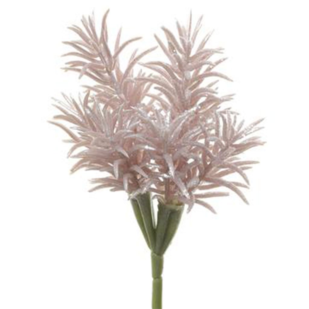 Glittered Metallic Senecio Pick Pink, 10in