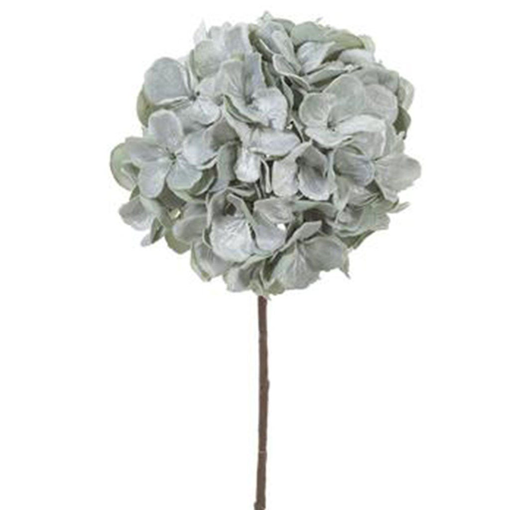 Velvet Hydrangea Spray Mint, 18.5in