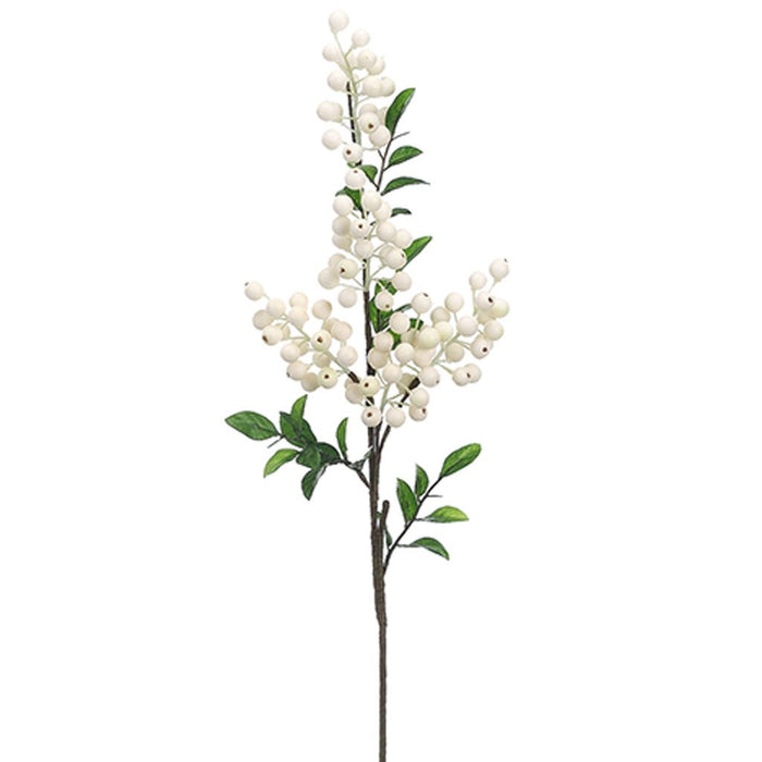 Berry Spray 24in, Cream