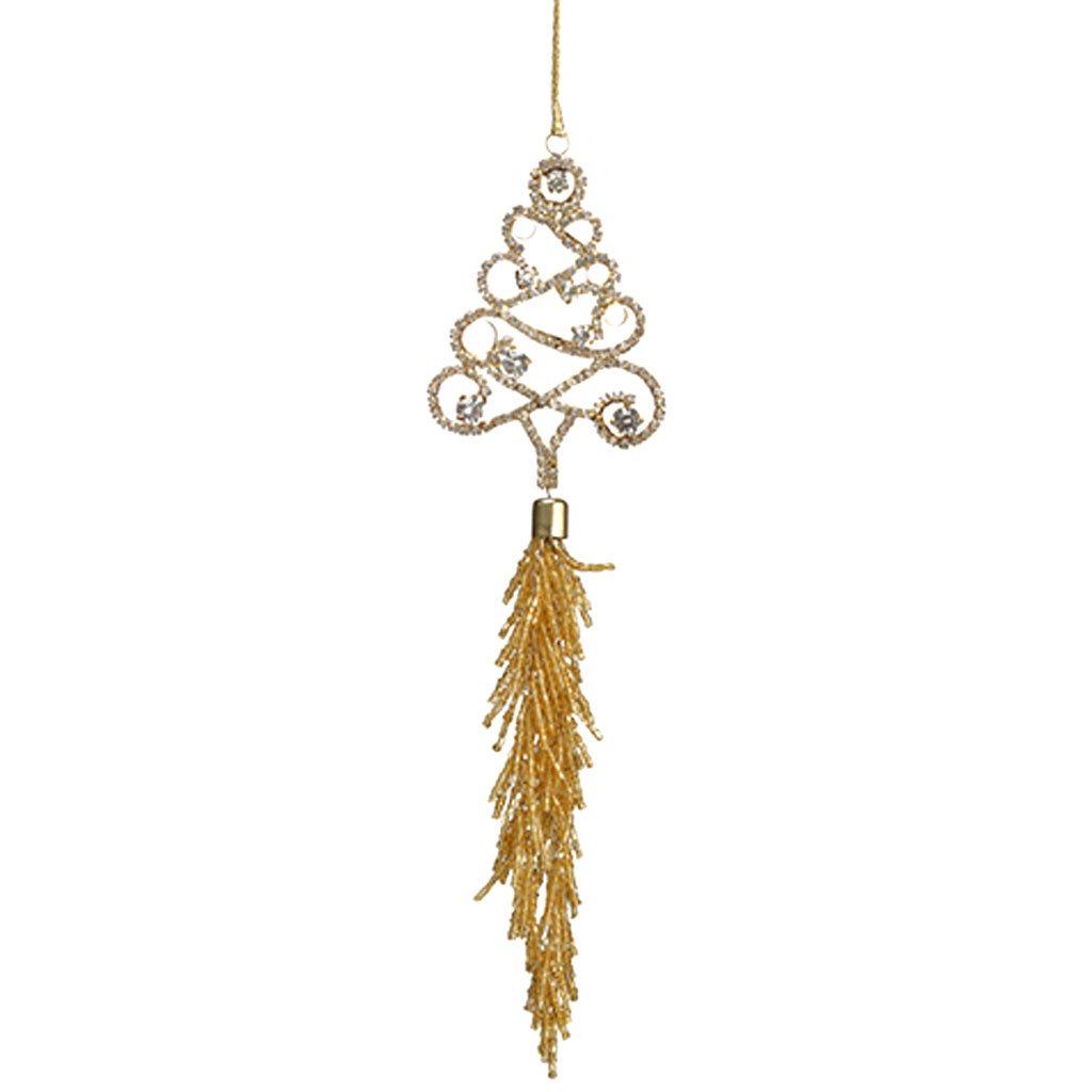 Rhines Tree Ornament with Tassel 9in