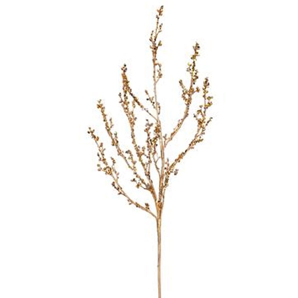 Glittered Twig Branch Gold 38in