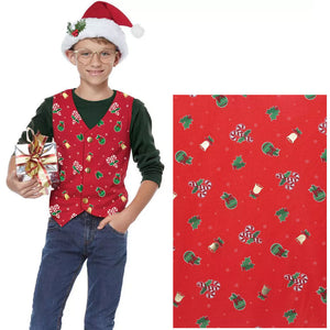 Holiday Vest Red Child Large 10-12