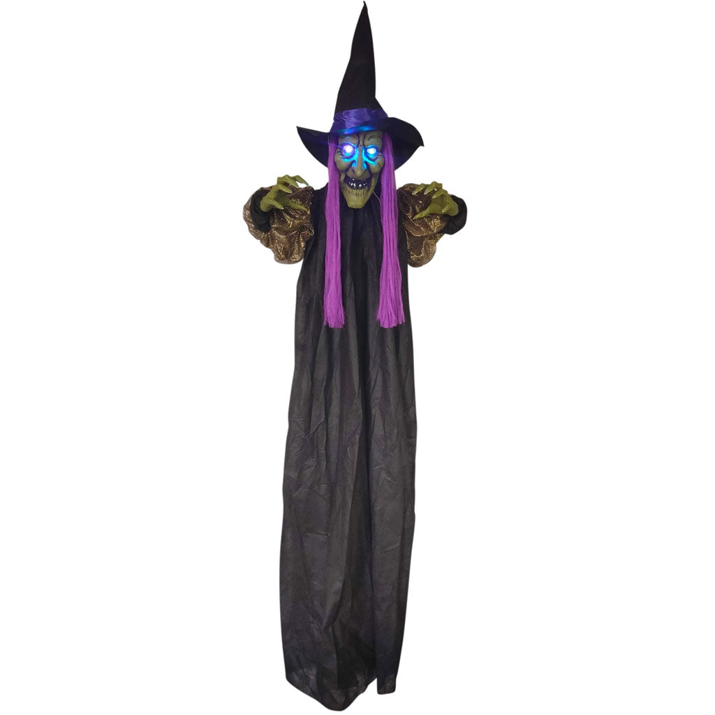 Hanging Light Up Witch, 67in