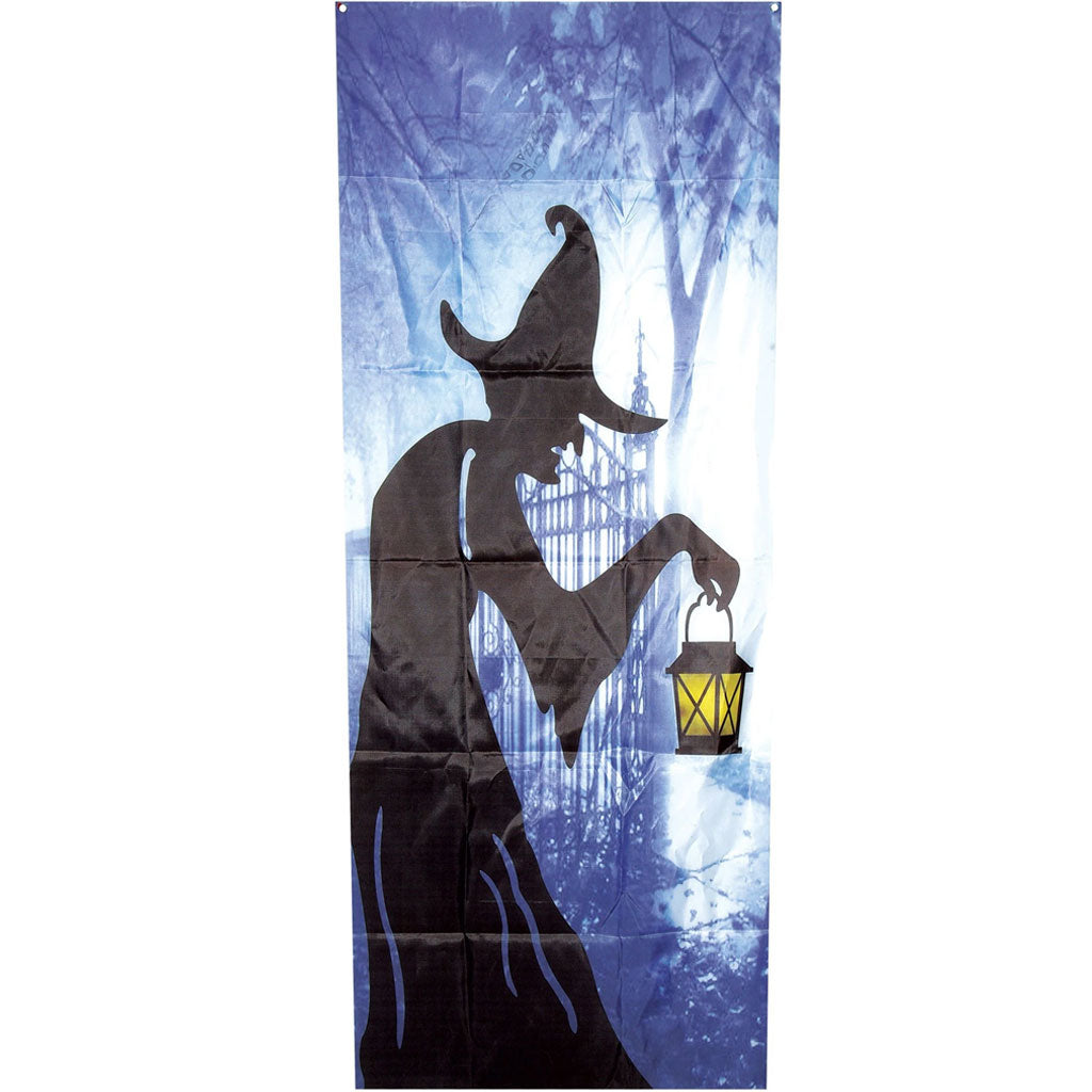 Door Curtain-Witch with Lantern, 79in