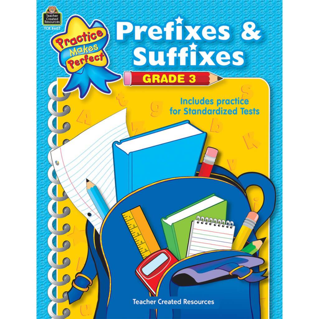 Prefixes &amp; Suffixes Book Grade 3 