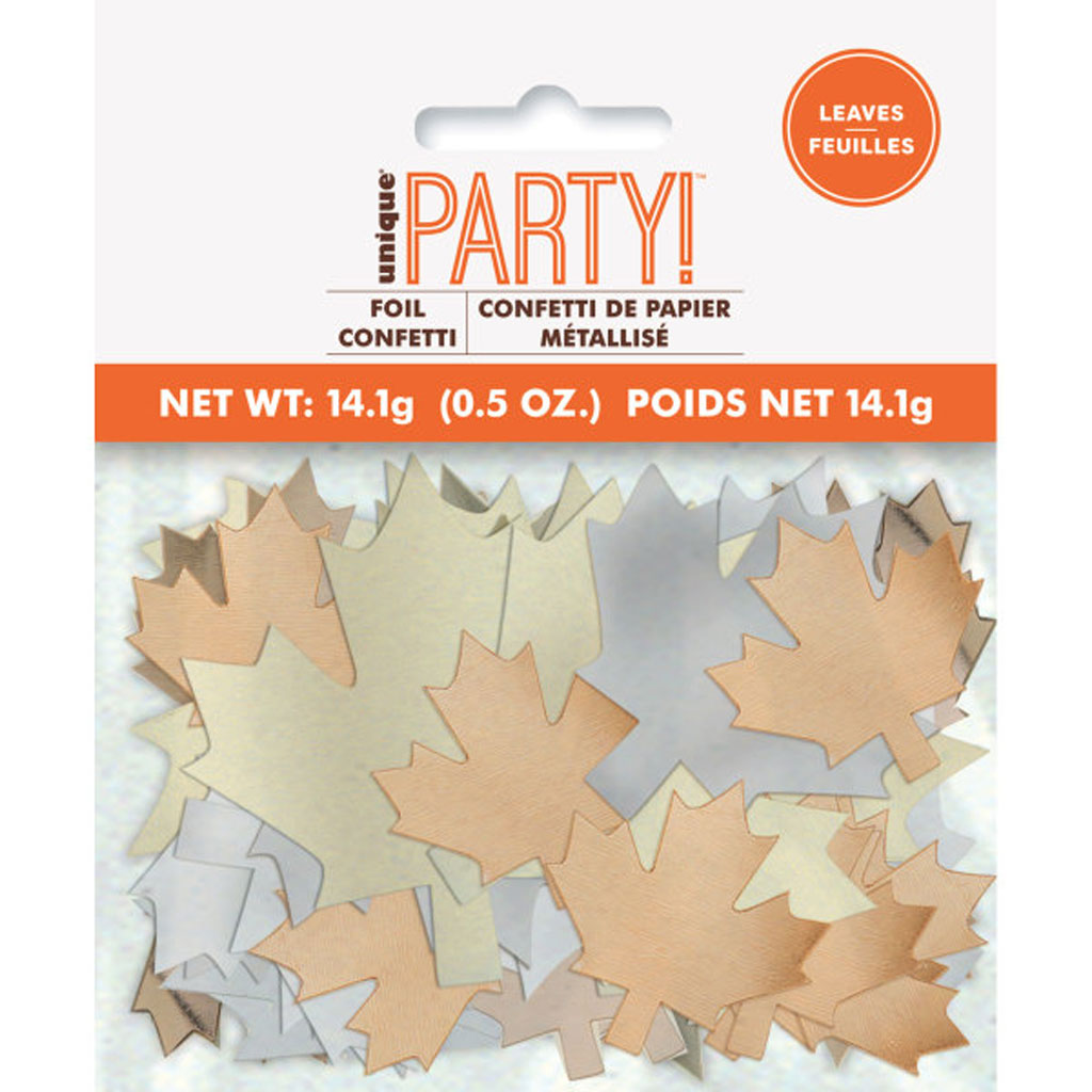 Jumbo Foil Fall Leaves Confetti