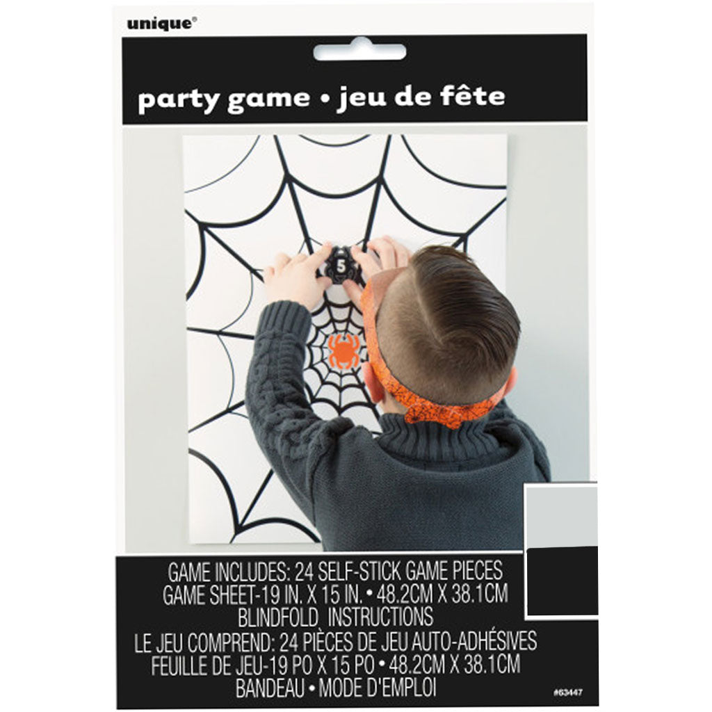 Pin the Spider on the Web Game