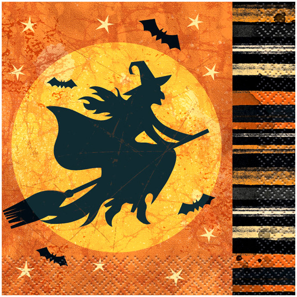 Full Moon Halloween Beverage Napkins, 16ct