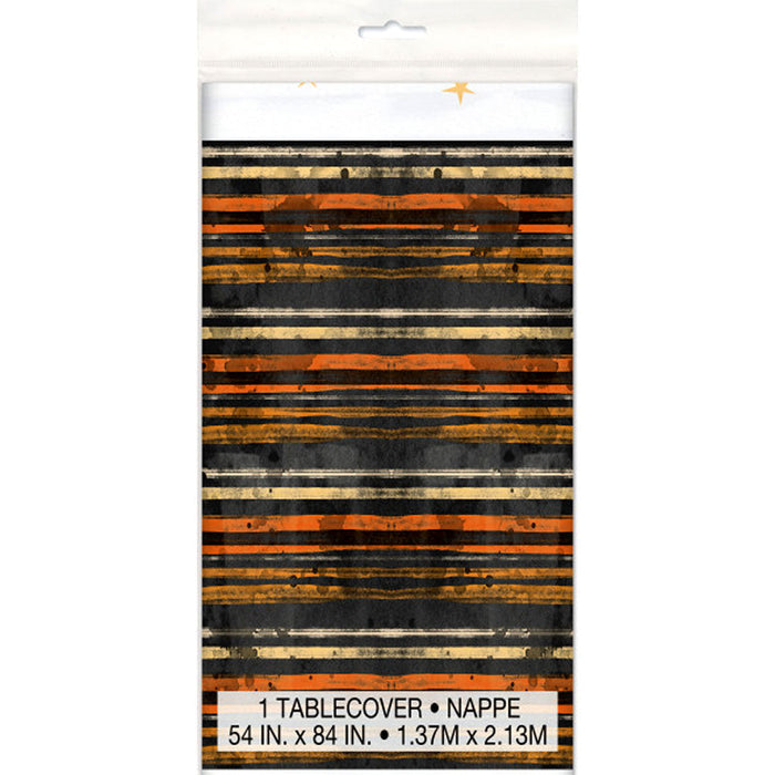 Full Moon Halloween Rectangular Plastic Table Cover, 54in x 84in