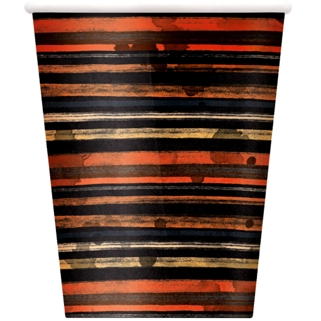 Full Moon Halloween Paper Cups 8ct, 9oz