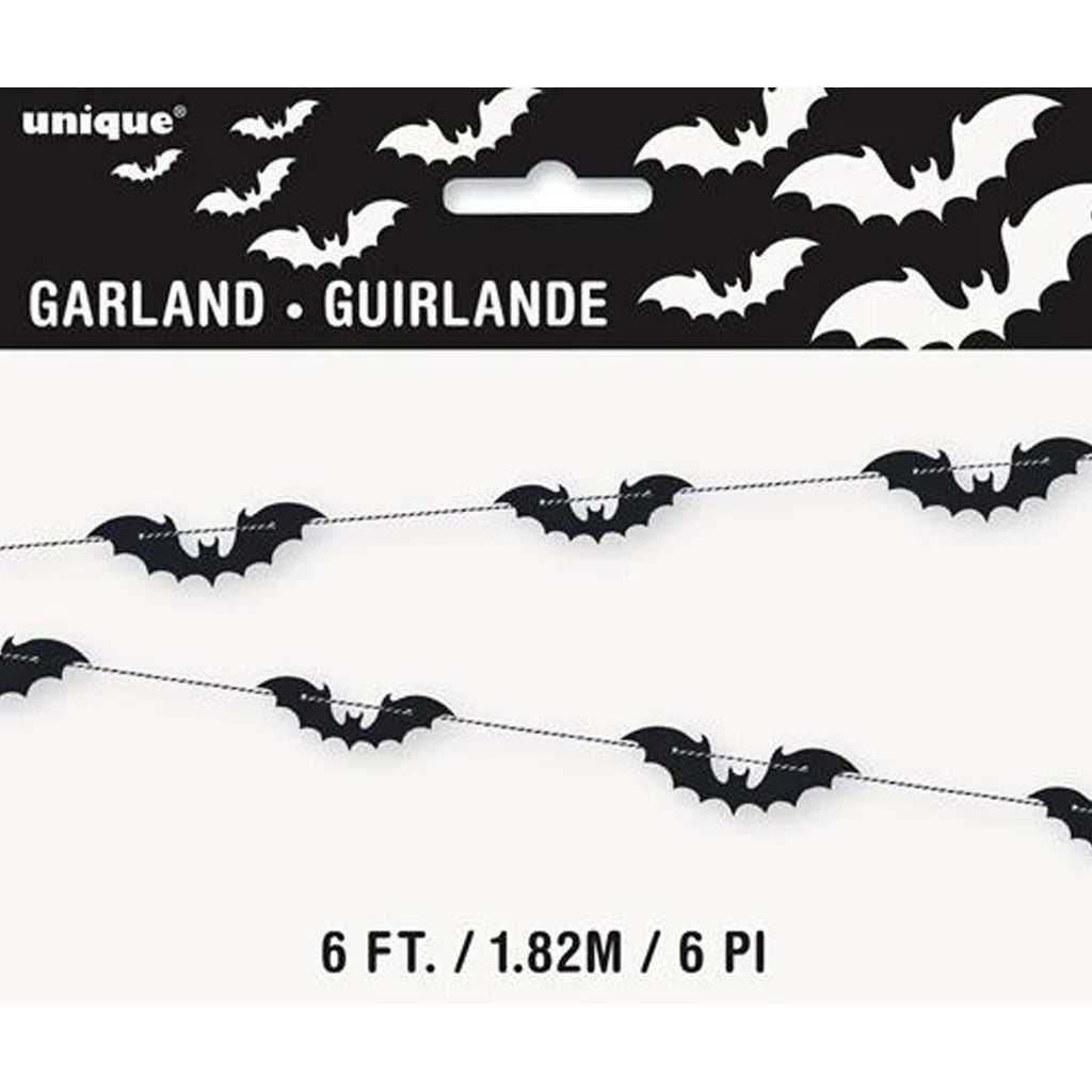 Black Bat Garland, 6ft