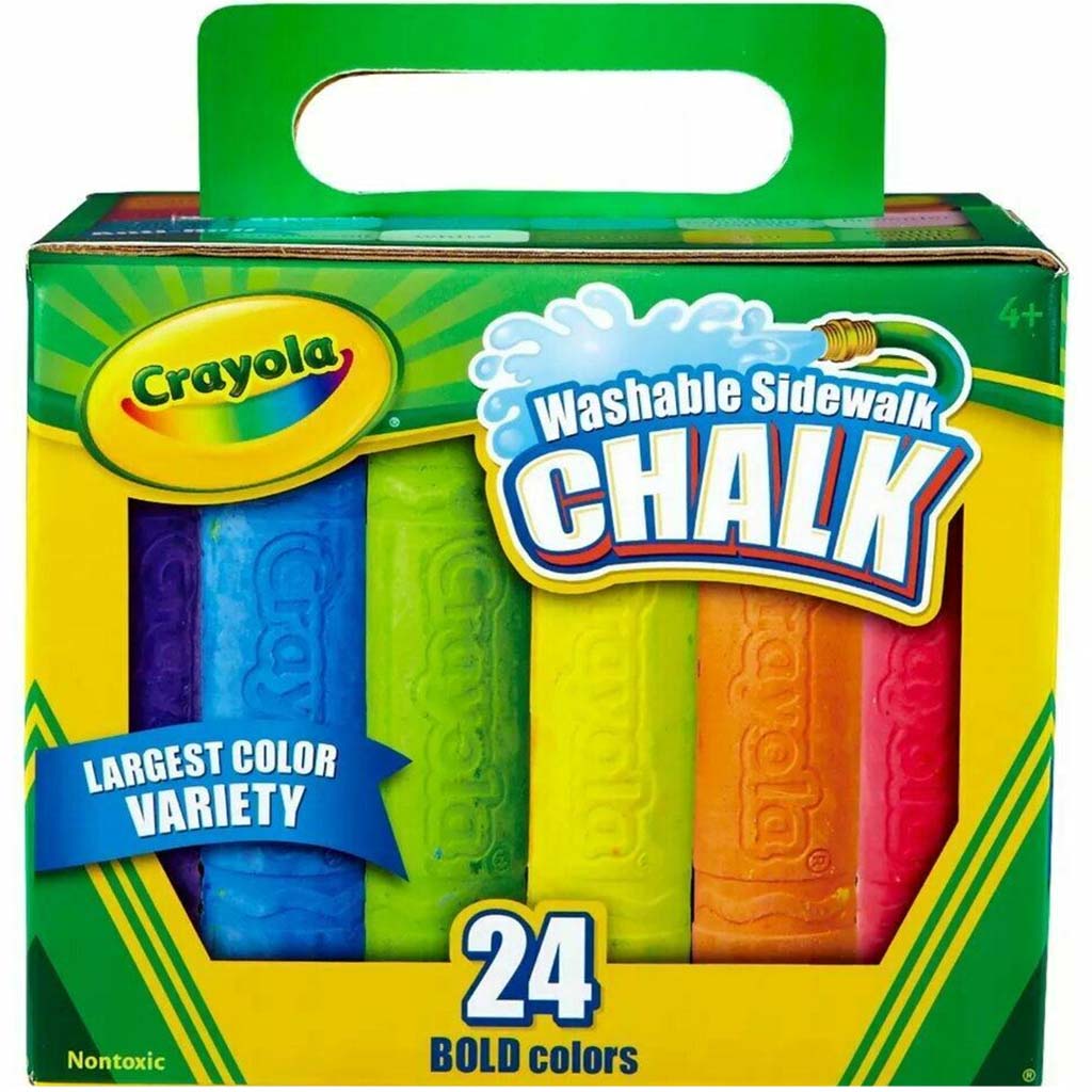 Crayola Washable Sidewalk Chalk Assorted 24pcs