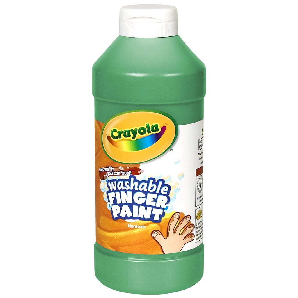 Washable Fingerpaint 16oz Green