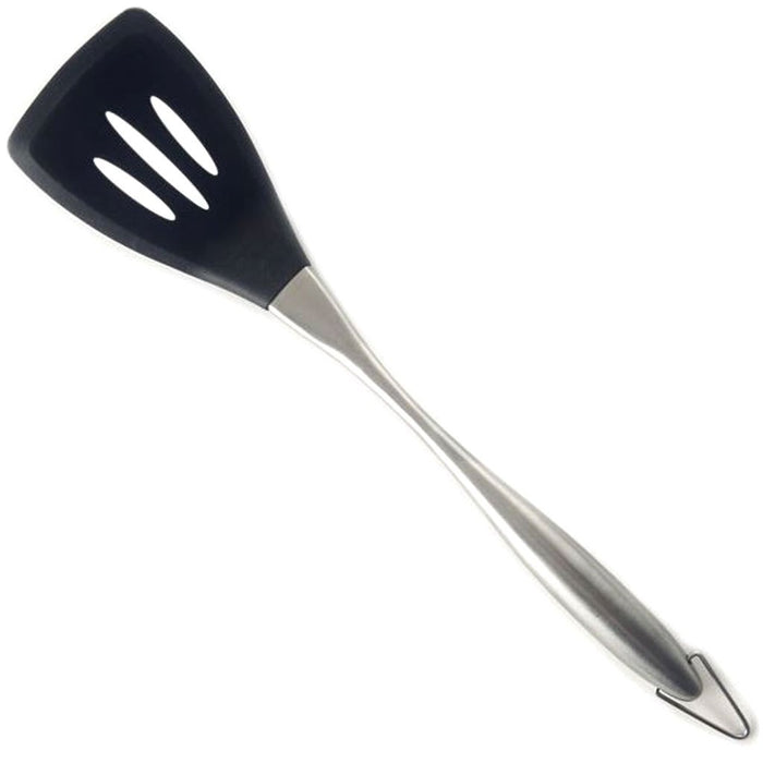Stainless Steel & Silicone Slotted Turner