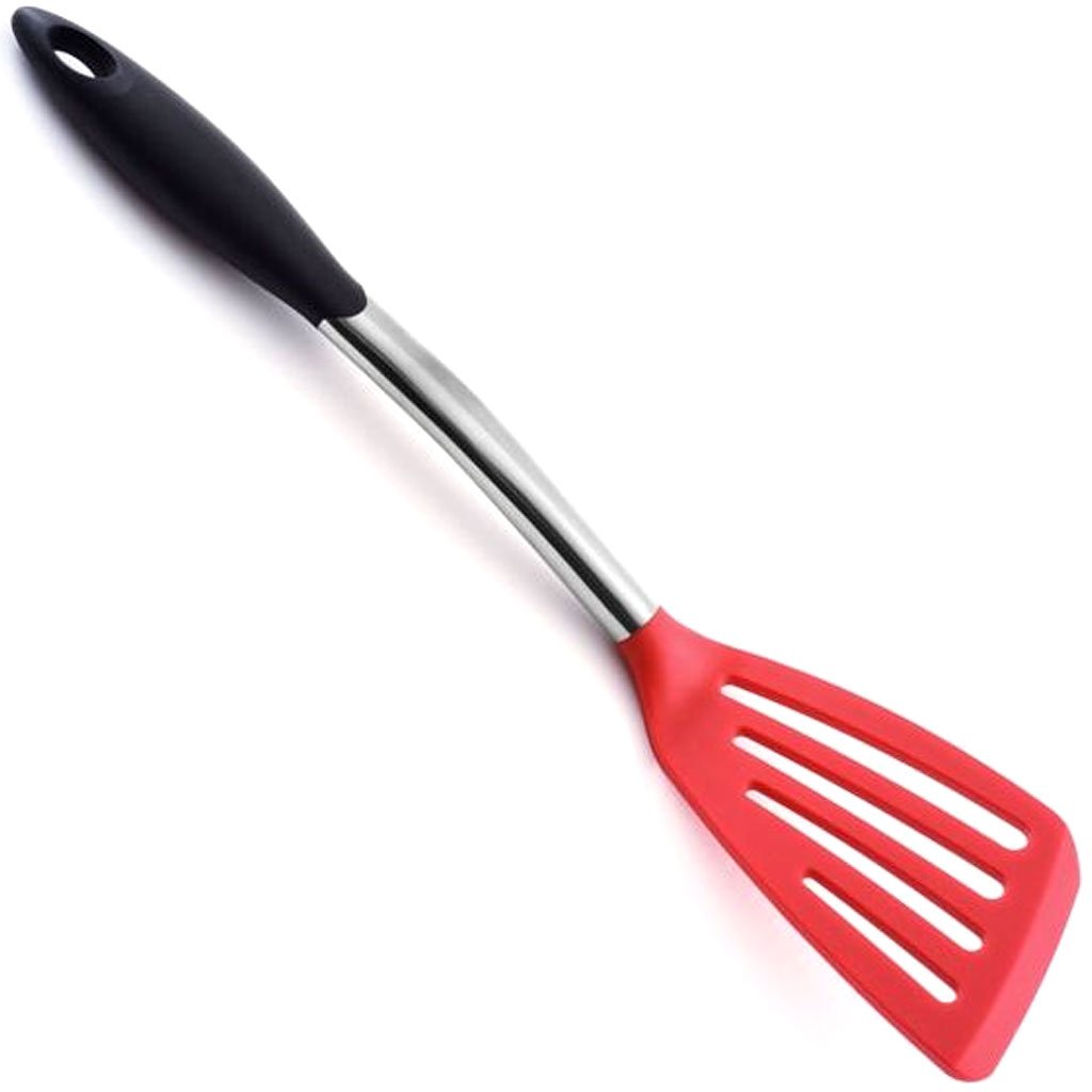 Grip-Ez Stainless Steel &amp; Silicone Slotted Turner